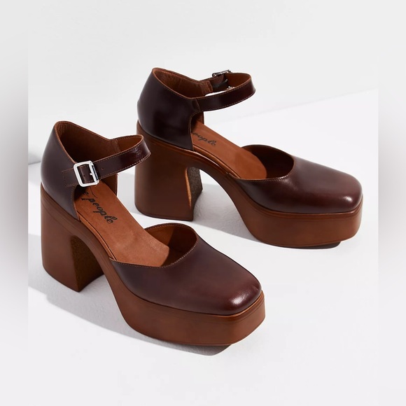 🆕FREE PEOPLE Gwen Platform Mary Janes-Size 8.5 - Picture 5 of 16